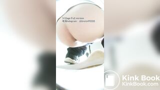 Beautiful girl poops in the toilet 81