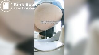 Beautiful girl poops in the toilet 82