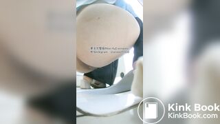 Beautiful girl poops in the toilet 82