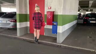 Piss and shit in public garage