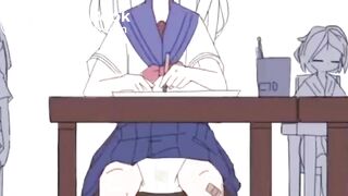 Anime Girl pooping Pants in Class