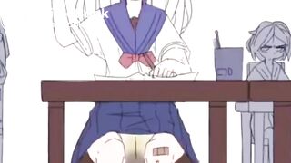 Anime Girl pooping Pants in Class