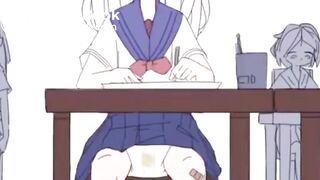 Anime Girl pooping Pants in Class