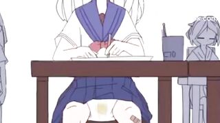 Anime Girl pooping Pants in Class