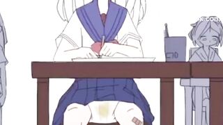 Anime Girl pooping Pants in Class