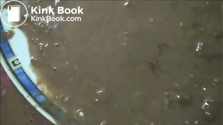 Elena shitting diarrhea in a plate