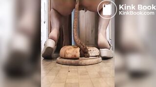 Loaf of bread with sausage