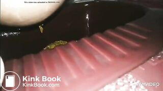 Asian girl pooping in toilet - video 2