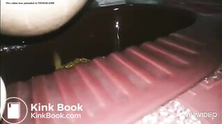 Asian girl pooping in toilet - video 2