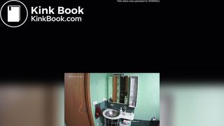 Sexy Blonde Strikes Again On The Toilet