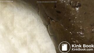 Huge big shit from beautiful girl