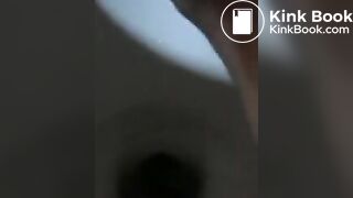 amateur girl films herself pooping in toilet
