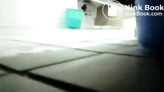 Korean girl pooping with highheels