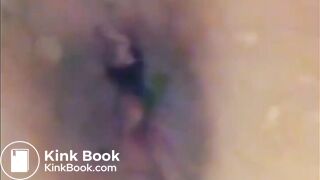 Nhi fingering her ass then a compilation of her poop