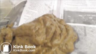 Ebony Pussy Squirt on Shit