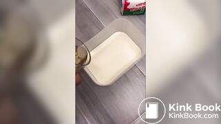 pee&milk enema japanese amateur