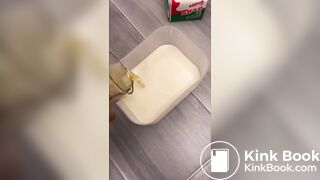 pee&milk enema japanese amateur