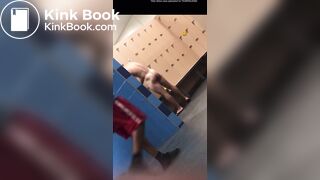 Phat booty in locker room