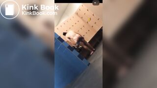 Phat booty in locker room