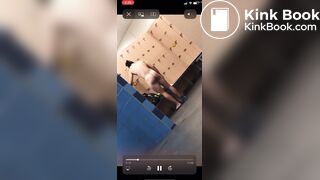 Phat booty in locker room