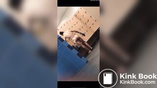 Phat booty in locker room