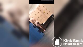 Phat booty in locker room