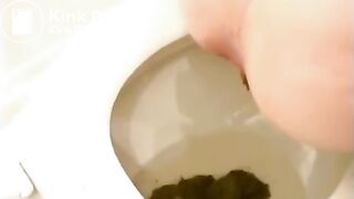 Blond takes a big wet dump