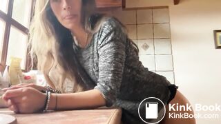 after orgasm, she pooped well