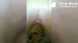 Hairy pawg big toilet shit
