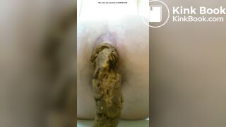 Hairy pawg big toilet shit