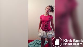 AI 4k Upscale Blond Teen Desperate Panty Poop (Part2)