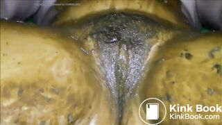 Girl shits smears and eats