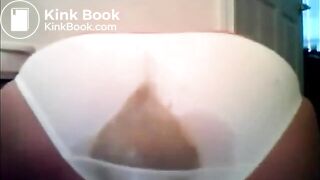 Girl pooping her panties