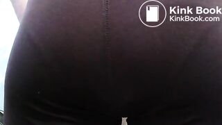 Purple Leggings Panty Poop