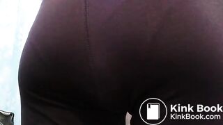 Purple Leggings Panty Poop