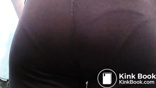 Purple Leggings Panty Poop
