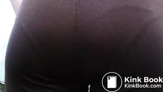Purple Leggings Panty Poop