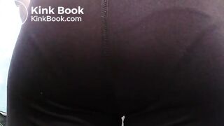 Purple Leggings Panty Poop