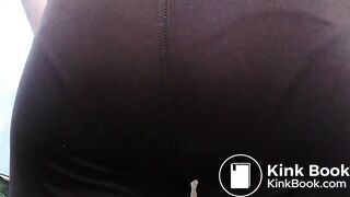 Purple Leggings Panty Poop