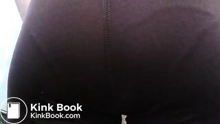 Purple Leggings Panty Poop