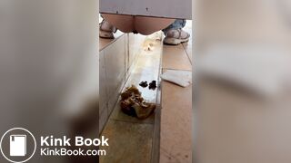 Chinese girl with diarrhea after eating barbecue