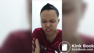 Same girl drops turds