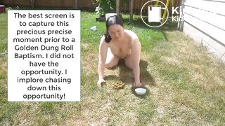 She doesn't just eat shit, she worships it