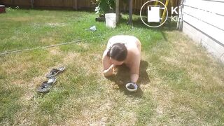 She doesn't just eat shit, she worships it