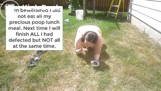 She doesn't just eat shit, she worships it