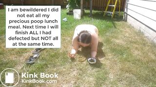 She doesn't just eat shit, she worships it