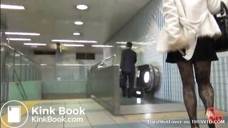 Desperate Piss and Shit in Subway Toilet (5/5)