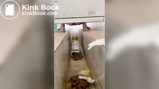 A stomachache Chinese girl with diarrhea