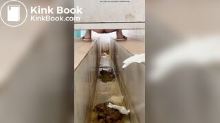 A stomachache Chinese girl with diarrhea