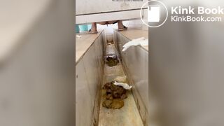 A stomachache Chinese girl with diarrhea